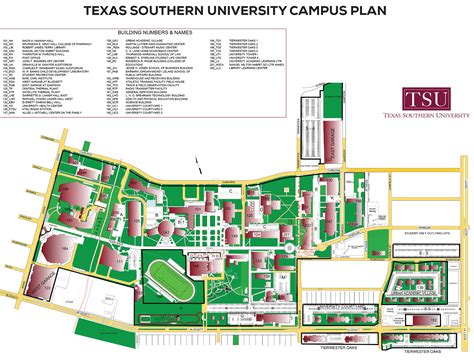 Texas Southern University Campus Map