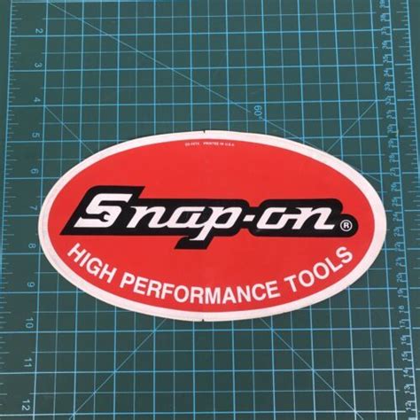 SNAP ON TOOLS Vintage 9 X 5 Oval Logo Sticker Decal | #4562070343