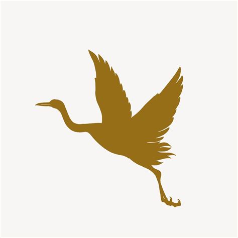 Flying crane silhouette, animal illustration | Premium Photo Illustration - rawpixel