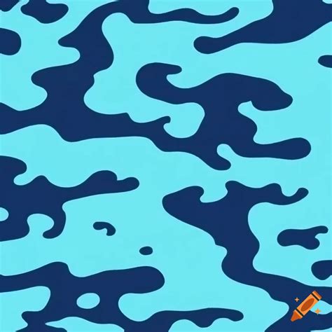 Blue camouflage pattern on Craiyon