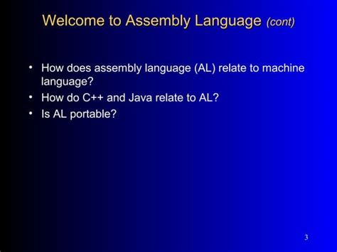 Chapt 01 Assembly Language | PPT