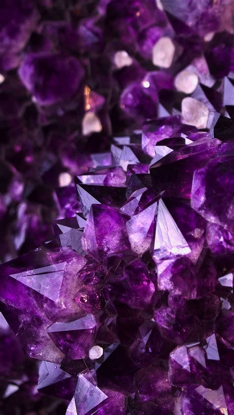 Purple Crystals Background