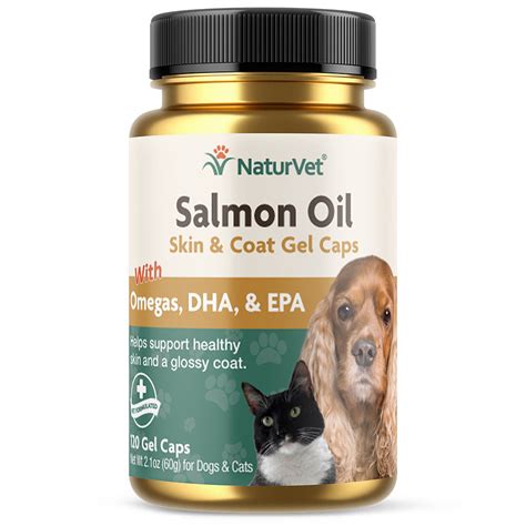 Salmon Oil Skin & Coat Gel Caps - NaturVet®