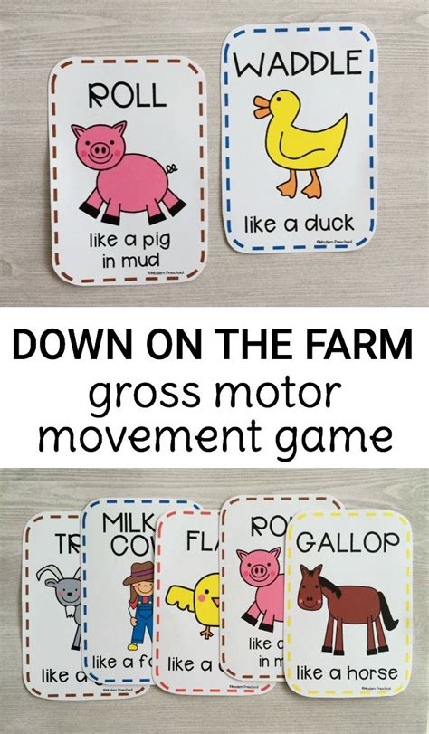 Gross Motor Farm Game | Farm theme preschool, Farm preschool, Farm lessons