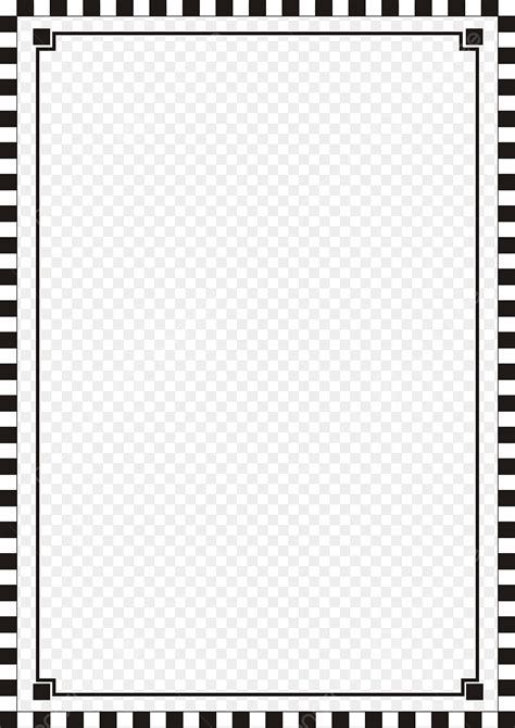 Simple Borders Clipart Transparent Background, Simple Border Black Striped Border Simple ...