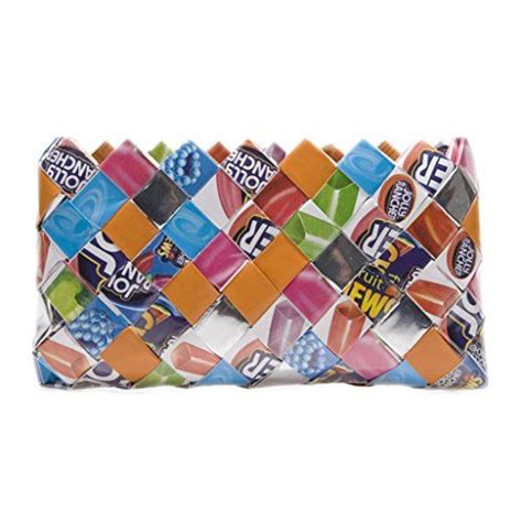 Ollin Arm Candy Cupcakes Recycled Candy Wrapper Wristlet (7.5 x 3.75 x 1.25 inches) | Jolly ...