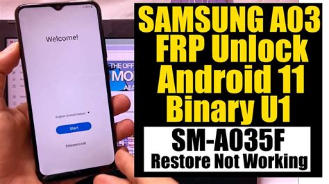 Samsung Galaxy A03 FRP Bypass Android 11 | A035F Google