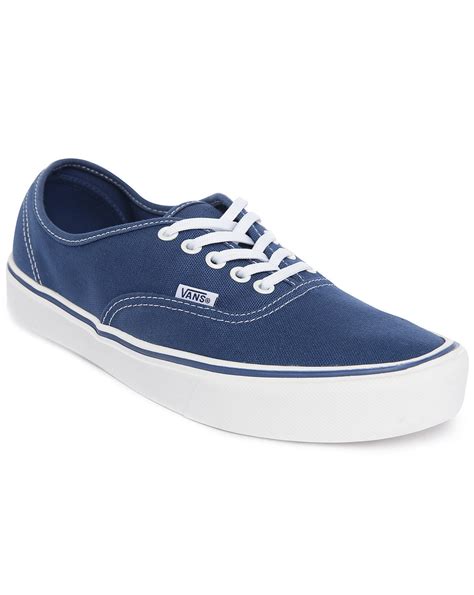 Vans Authentic Light Lxvi Blue Canvas Sneakers in Blue for Men | Lyst