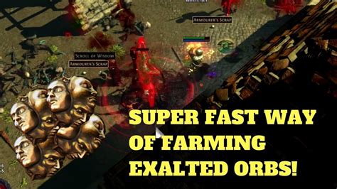 Farming Exalted Orbs must be time-consuming not as good as buying from ...