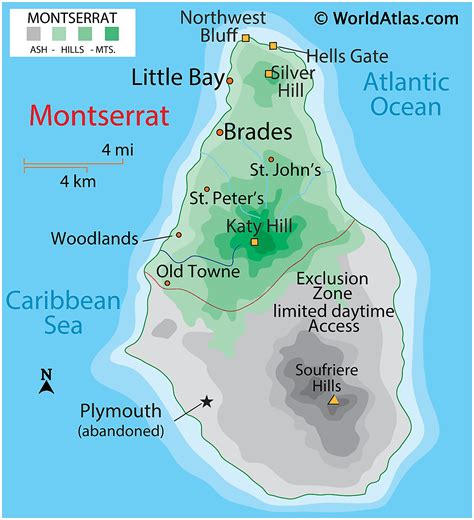 Montserrat Maps & Facts - World Atlas