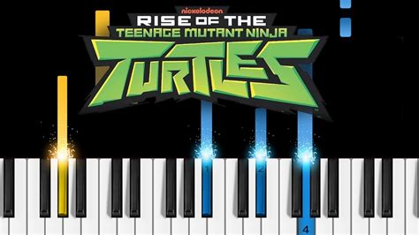 Rise of the Teenage Mutant Ninja Turtles - Theme Song - EASY Piano Tutorial - YouTube