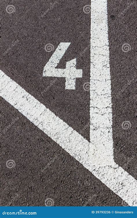 Numbers in a parking lot stock photo. Image of numbering - 39793236