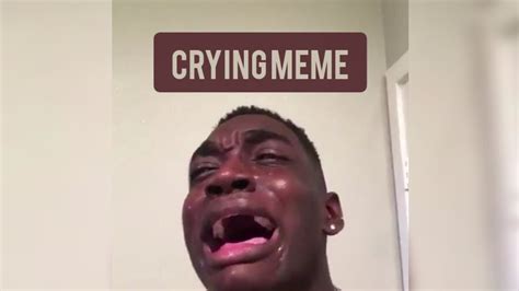 Black guy crying meme - funny reaction memes - YouTube