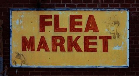 Hand Painted Flea Market Sign | Best Of SIGNS | Pinterest