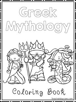 Greek Mythology Coloring Book worksheets. Preschool-2nd Grade | TpT