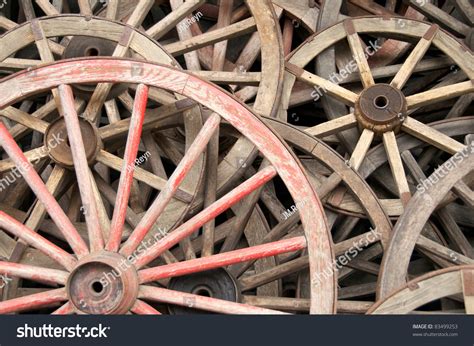 Close Up Of Antique Farm Wagon Wheels Stock Photo 83499253 : Shutterstock