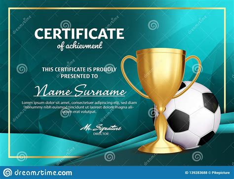 Soccer Certificate Printable