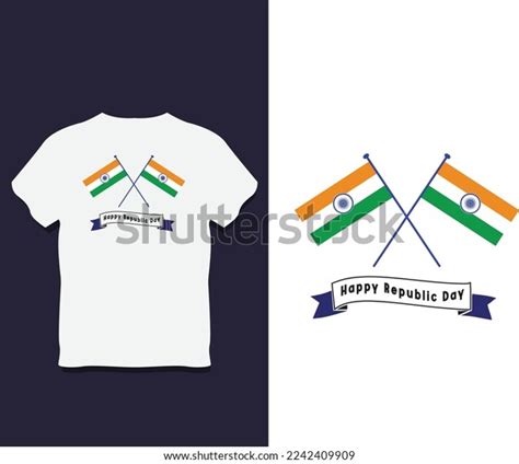 Indian Republic Day Typography T Shirt Stock Vector (Royalty Free ...