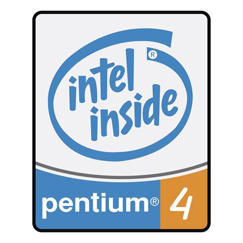 Pentium 4 Processor Logo PNG Transparent & SVG Vector - Freebie Supply