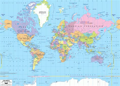 World Map With Capital Cities Printable - Printable Maps