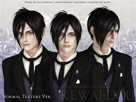 Michaelis (Hair for The Sims 3) | KEWAI-DOU (Black Butler) Anime | Sims ...