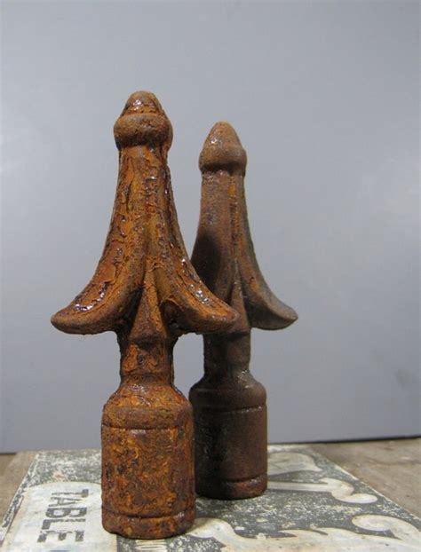 scrap wrought iron fence finial by scrapology on Etsy