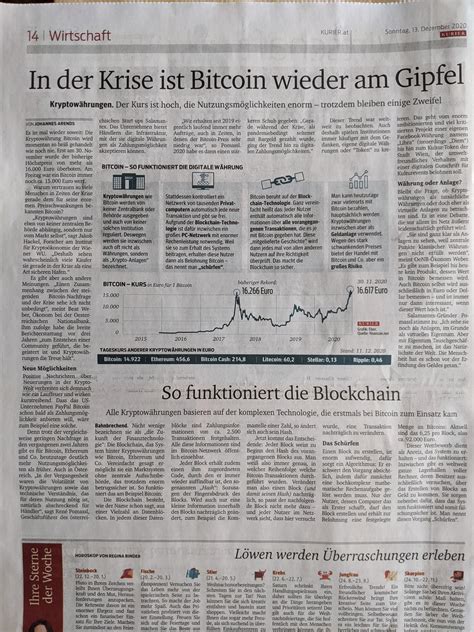 Todays article in Austrian Newspaper : r/Bitcoin