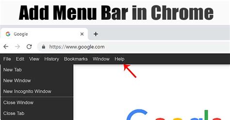 How to Add a Menu Bar in Google Chrome Browser | LowkeyTech