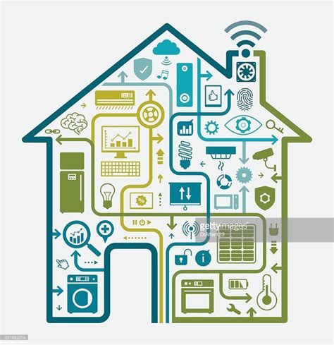 Vector illustration depicting home automation . Nicely layered.