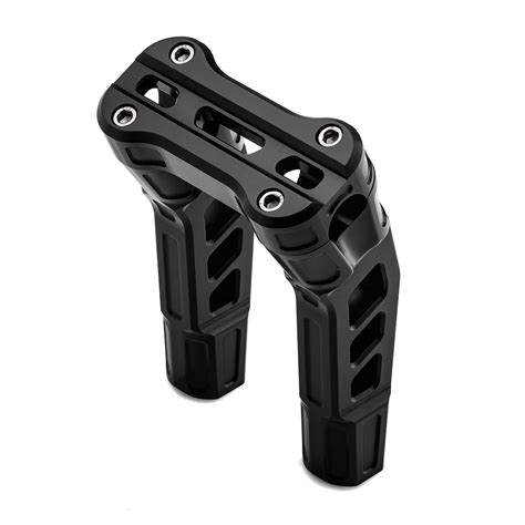 6" Pull-Back Clamp Handlebar Risers for 1" Handlebars - Anodized Black ...