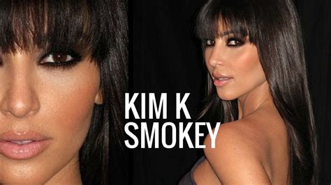 KIM KARDASHIAN MAKEUP TUTORIAL | Brown Smokey Eye - YouTube