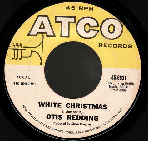 Otis Redding – White Christmas / Merry Christmas Baby (1968, Monarch Pressing, Vinyl) - Discogs