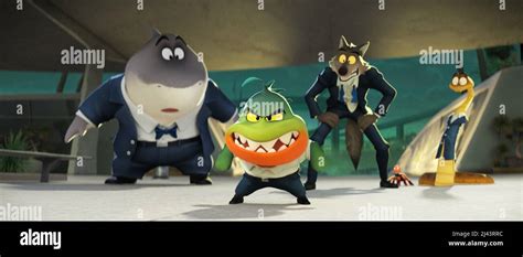 THE BAD GUYS, from left: Mr. Shark (voice: Craig Robinson), Mr. Piranha ...