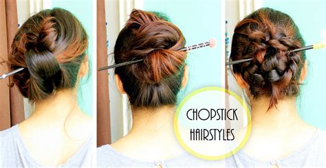 diy chopstick hairstyles// summer updo | Chopstick hairstyles, Hair styles, Chopstick hair