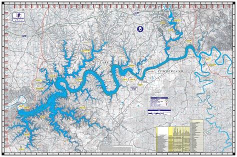 Lake Cumberland Poster – Kingfisher Maps, Inc.