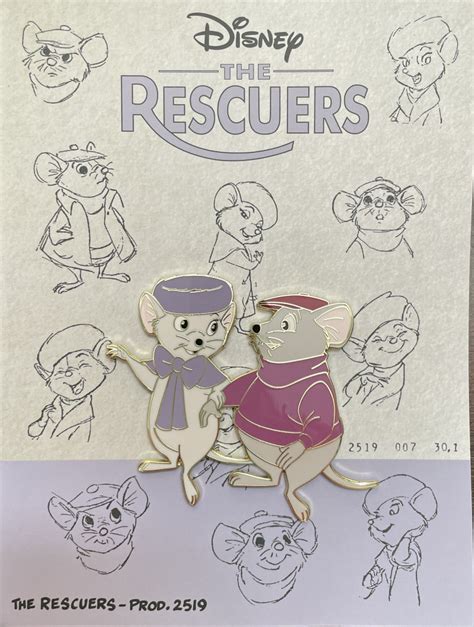 52468 - Bernard & Bianca - The Rescuers - Disney Store UK Disney Pin