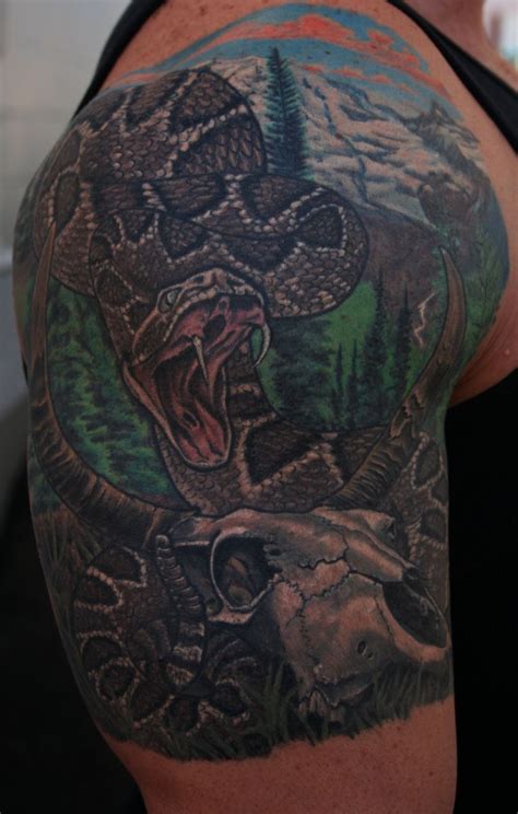 Eastern Diamondback Rattlesnake TattooNOW