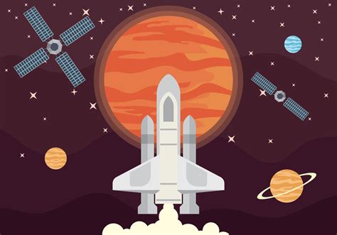 Vector illustration of mars exploration | Mars exploration, Illustration, Vector art