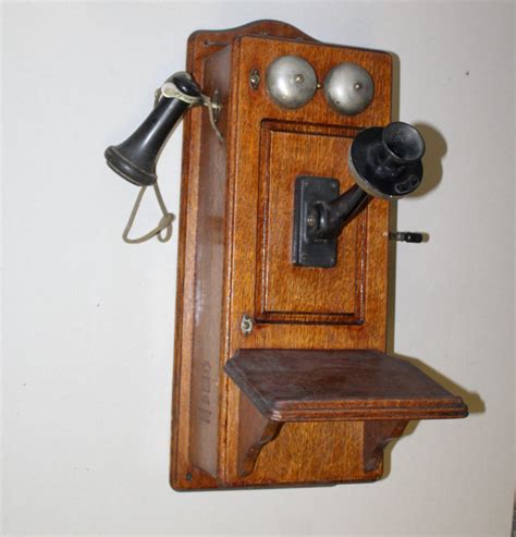 Bargain John's Antiques | Antique Oak Wall Mount Telephone - Western Electric Company - 1907 ...