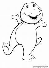 Barney The Dinosaur Coloring Pages sketch template