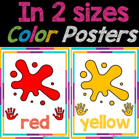 Color Posters for Classroom Decor, Learn Colors | Made By Teachers