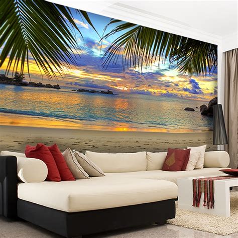 Wall mural Sunset beach | MuralDecal.com