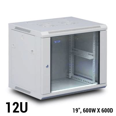 TOTEN 12U Wall Mount Rack / Cabinet ,(W600xD600mm)