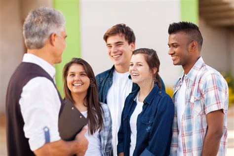 Teacher talking students stock photo. Image of educator - 31572580