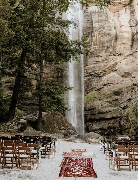 They Got Married under an Epic Waterfall – and Brought All Their Guests ...