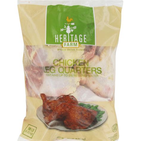 Heritage Farms Chicken Leg Quarter (10 lb) - Instacart