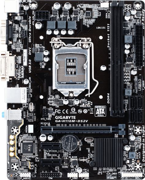 Gigabyte GA-H110M-DS2V - Motherboard Specifications On MotherboardDB