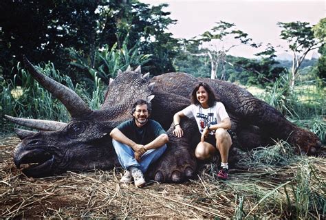 Director Steven Spielberg and producer Kathleen Kennedy, on Jurassic ...