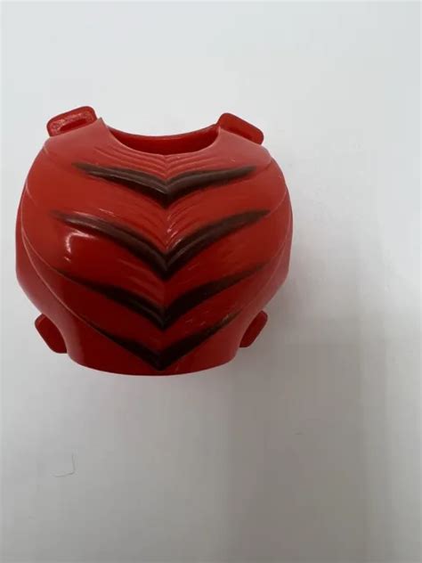 VINTAGE MOTU HE-MAN "Clawful" Red Body Armor Front Back accessory part ONLY $13.00 - PicClick