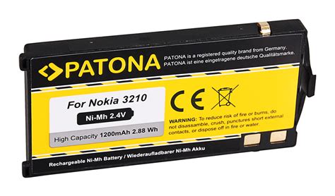 PATONA Battery f. Nokia 3210 BML-3 3210 BML-3 | Nokia | Batteries ...